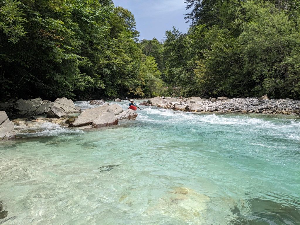 Das glasklare Wasser der Soca.